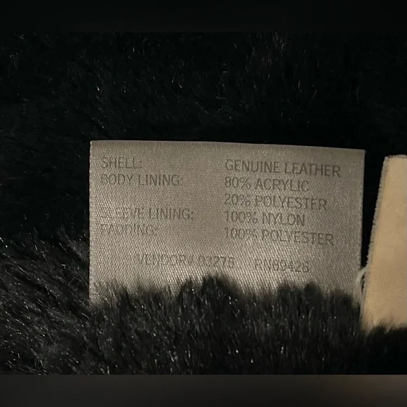 Vtg Wilson’s Leather Black 3/4 Length Coat Belted Soft Lining Warm Hooded Sz XL - Picture 8 of 9